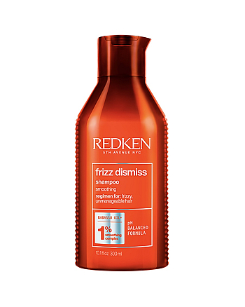 Redken Frizz Dismiss Shampoo - Смягчающий шампунь для дисциплины всех типов непослушных волос 300 мл - hairs-russia.ru